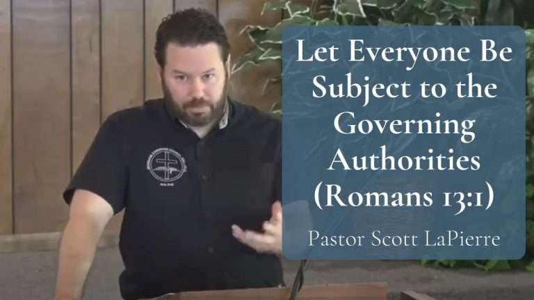 Let Everyone Be Subject to the Governing Authorities