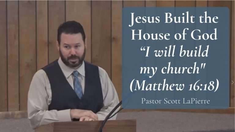 Jesus Built the House of God - “I will build my church (Matthew 1618)