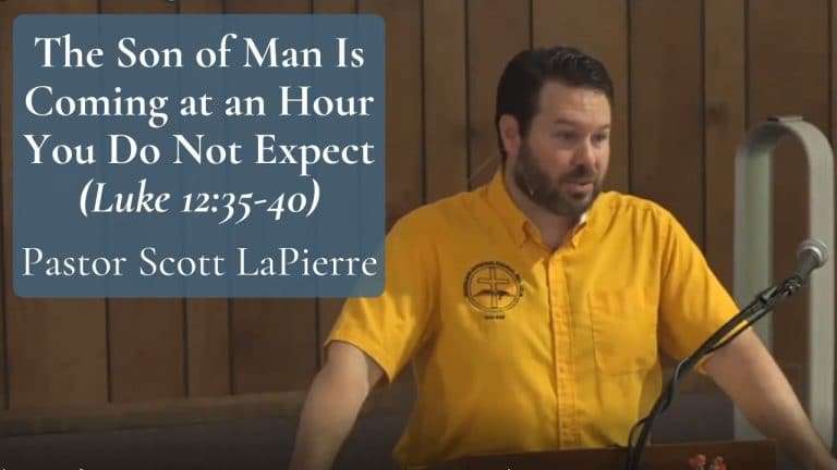The Son of Man Is Coming at an Hour You Do Not Expect (Luke 1235-40)