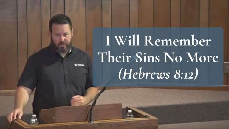 I Will Remember Their Sins No More Hebrews 8