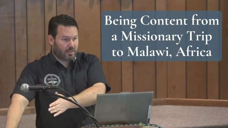 Being Content from a Missionary Trip to Malawi, Africa (Ecclesiastes 510-12)