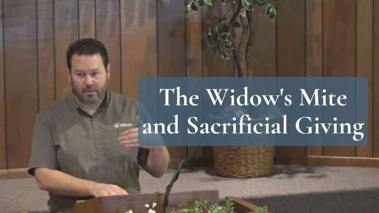 The Widow's Mite and Sacrificial Giving (Luke 21:1-4 and Mark 12:41-44)
