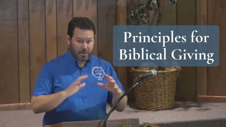 Principles for Biblical Giving (2 Corinthians 8:1-8)