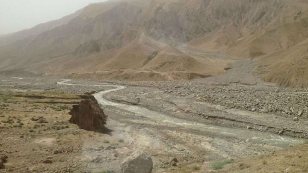 the rocky ground in Afghanistan