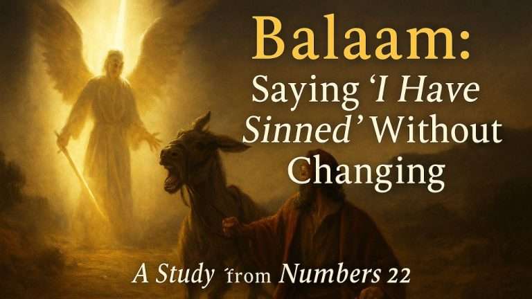 Balaam: Saying “I Have Sinned” Without Changing (Numbers 22)