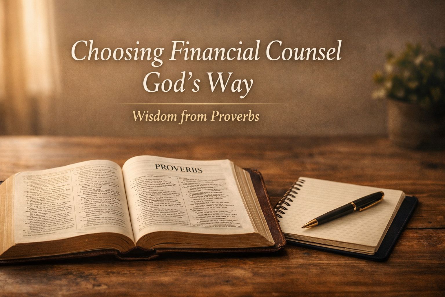 Choosing Financial Counsel God’s Way