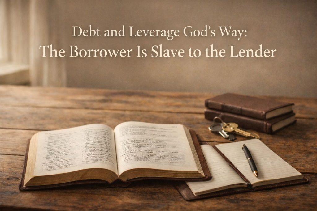 Debt and Leverage God’s Way: The Borrower Is Slave to the Lender