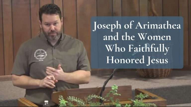 Joseph of Arimathea and the women faithfully honoring Jesus after His crucifixion in Luke 23