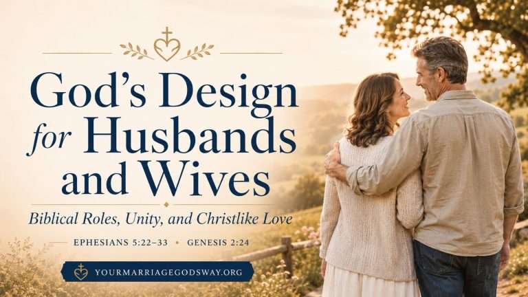 God’s Design for Husbands and Wives in Marriage Biblical Roles, Unity, and Christlike Love