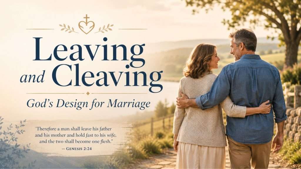 Leaving and Cleaving: God’s Design for Marriage