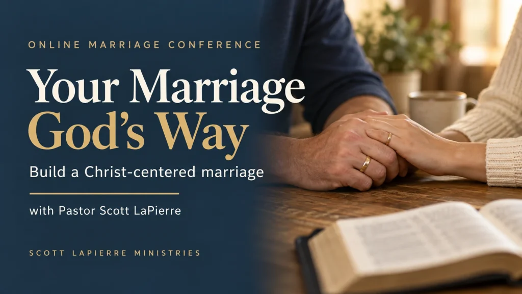 Your Marriage God's Way online marriage conference with Pastor Scott LaPierre: Build a Christ-centered marriage.